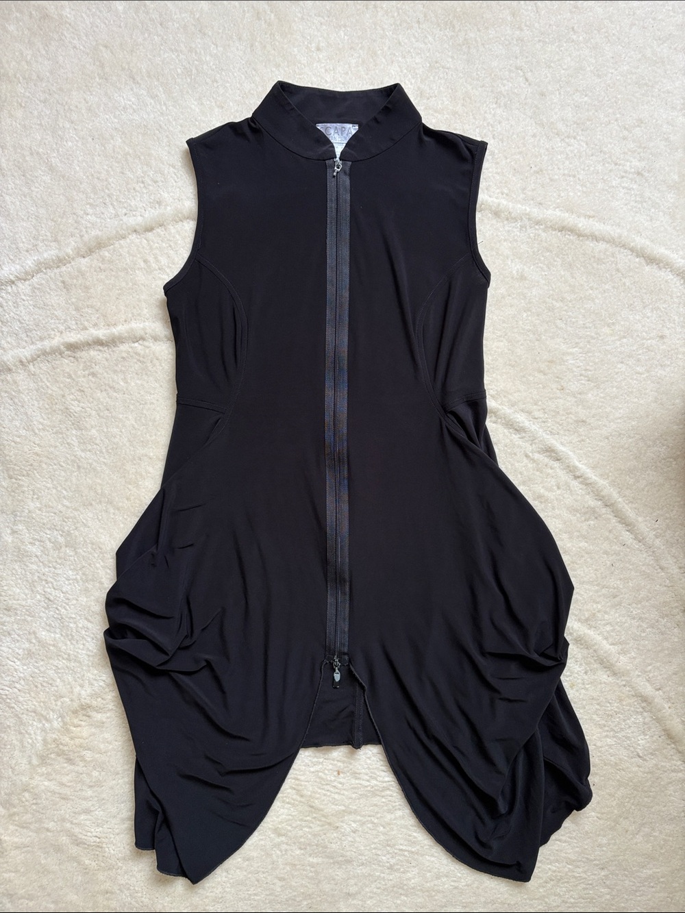 Black Draped Dress